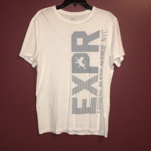 White Graphic Express Tee